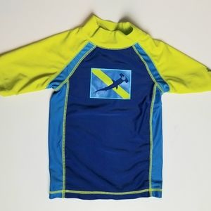 UVSKINS NEON HAMMERHEAD SHARK RASHGUARD SWIM TOP